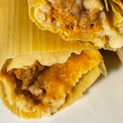 Chicken and Cheese Tamales