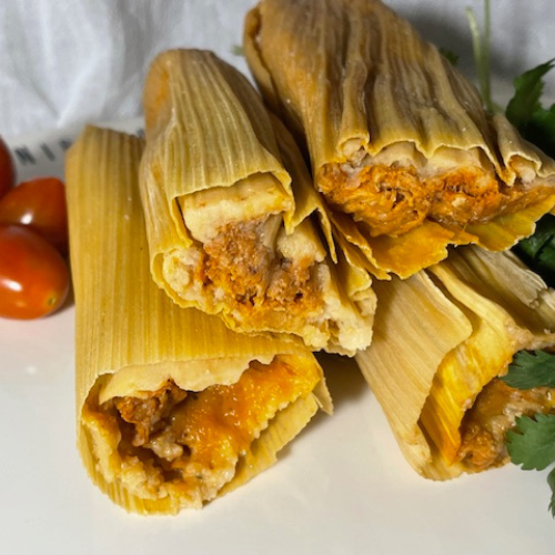 Chicken and Cheese Tamales